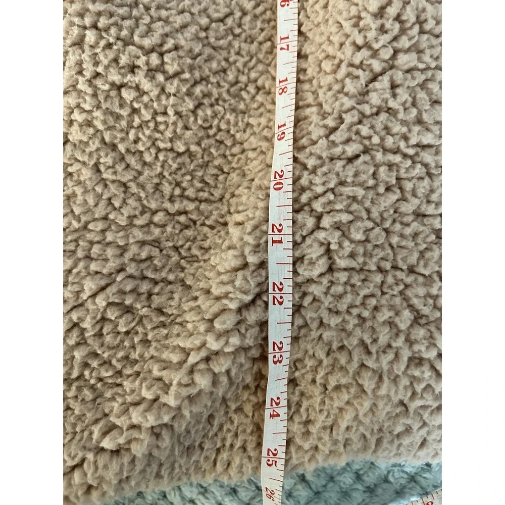 UMGEE Oversized Sherpa Teddy Jacket Size S Open Front Blush Pink Cozy Boho‎ Soft
